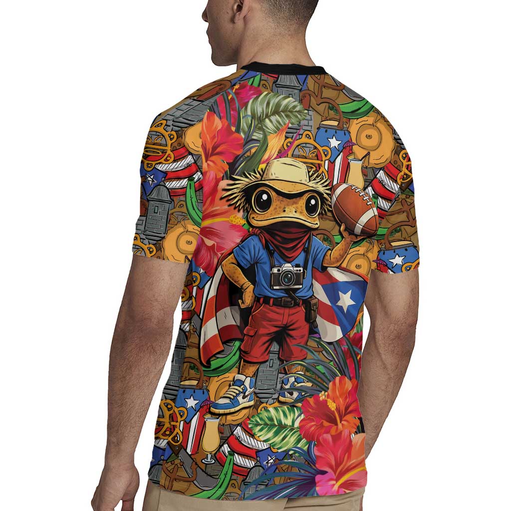 Funny Benito Bowl Rugby Jersey Puerto Rican Coquí Football