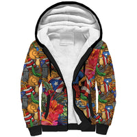 Funny Benito Bowl Sherpa Hoodie Puerto Rican Coquí Football