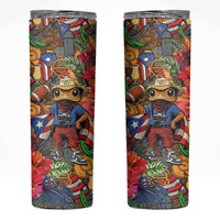 Funny Benito Bowl Skinny Tumbler Puerto Rican Coquí Football