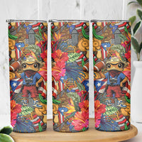 Funny Benito Bowl Skinny Tumbler Puerto Rican Coquí Football