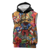 Funny Benito Bowl Sleeveless Hoodie Puerto Rican Coquí Football