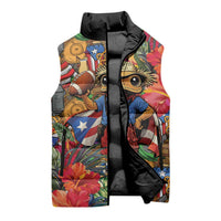 Funny Benito Bowl Sleeveless Puffer Jacket Puerto Rican Coquí Football