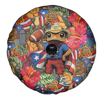 Funny Benito Bowl Spare Tire Cover Puerto Rican Coquí Football