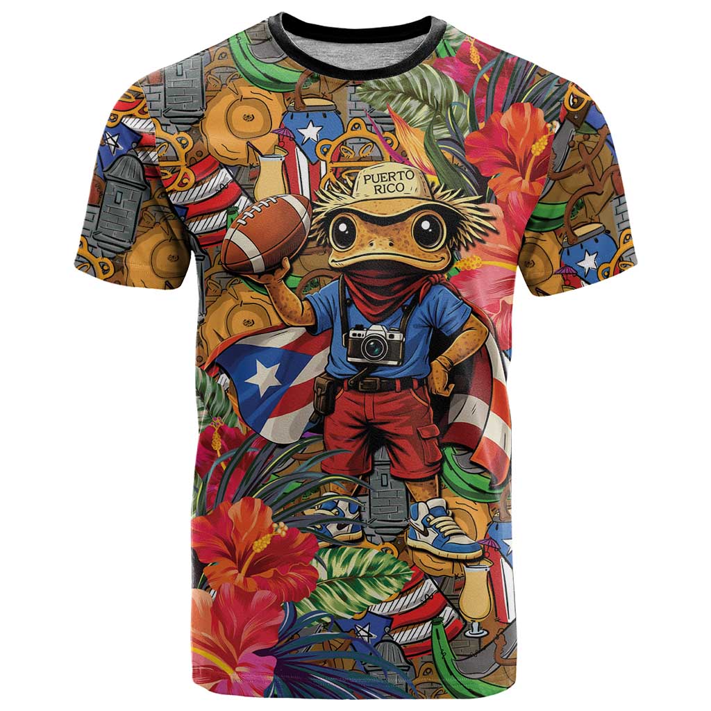 Funny Benito Bowl T Shirt Puerto Rican Coquí Football