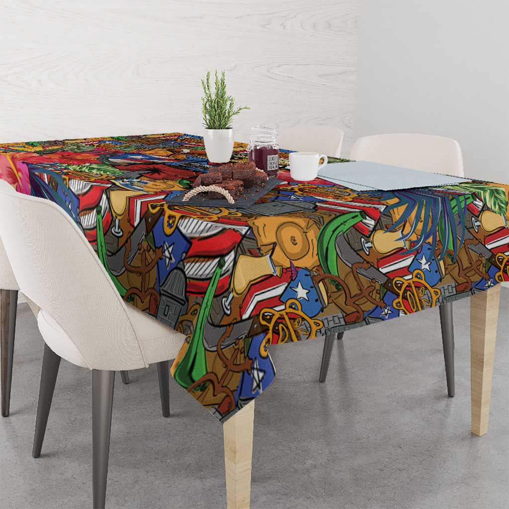 Funny Benito Bowl Tablecloth Puerto Rican Coquí Football