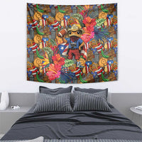 Funny Benito Bowl Tapestry Puerto Rican Coquí Football