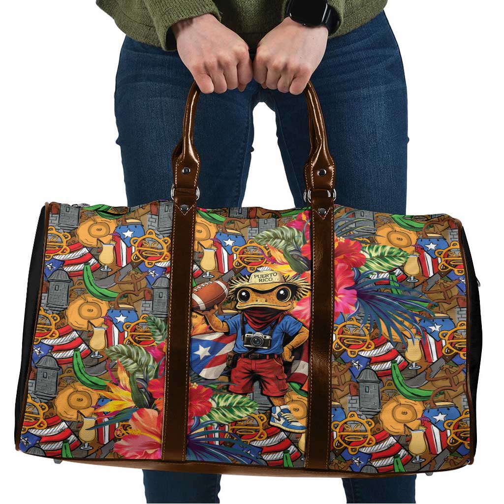 Funny Benito Bowl Travel Bag Puerto Rican Coquí Football