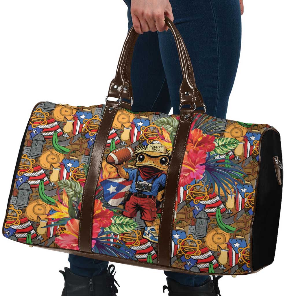 Funny Benito Bowl Travel Bag Puerto Rican Coquí Football