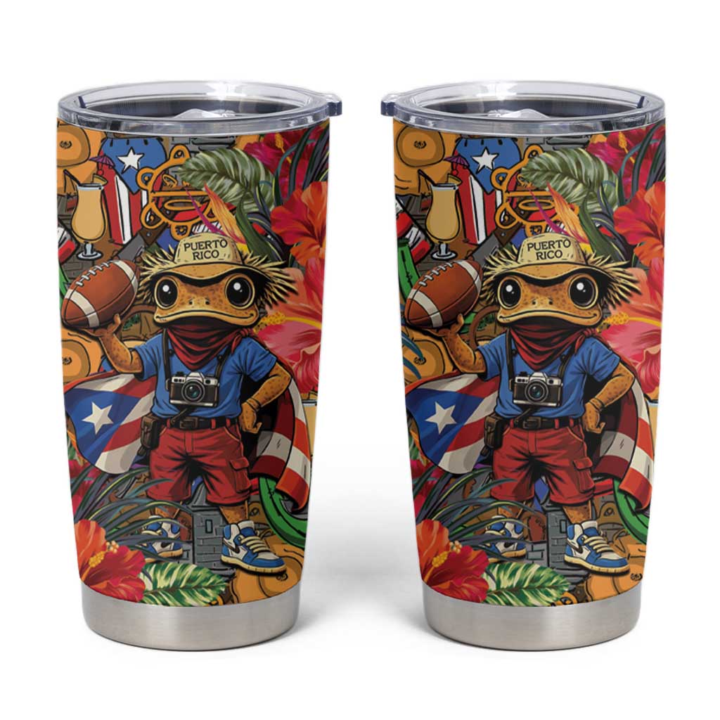 Funny Benito Bowl Tumbler Cup Puerto Rican Coquí Football