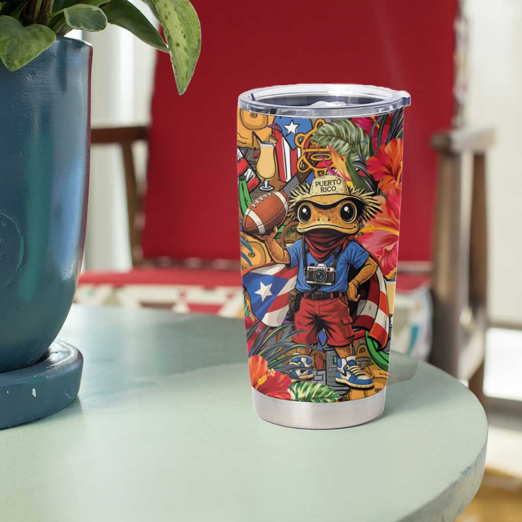 Funny Benito Bowl Tumbler Cup Puerto Rican Coquí Football