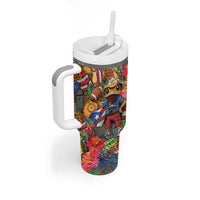 Funny Benito Bowl Tumbler With Handle Puerto Rican Coquí Football