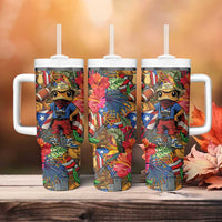 Funny Benito Bowl Tumbler With Handle Puerto Rican Coquí Football