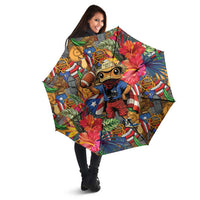 Funny Benito Bowl Umbrella Puerto Rican Coquí Football