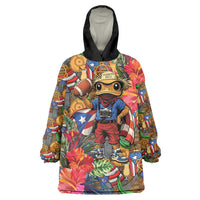 Funny Benito Bowl Wearable Blanket Hoodie Puerto Rican Coquí Football