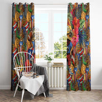 Funny Benito Bowl Window Curtain Puerto Rican Coquí Football