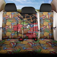 Patriotic Coqui Frog Football Back Car Seat Cover 250 Years of Freedom Puerto Rico Flag Stand