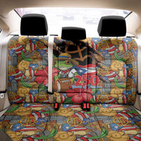 Patriotic Coqui Frog Football Back Car Seat Cover 250 Years of Freedom Puerto Rico Flag Stand