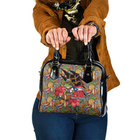 Patriotic Coqui Frog Football Shoulder Handbag 250 Years of Freedom Puerto Rico Flag Stand
