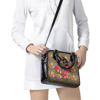 Patriotic Coqui Frog Football Shoulder Handbag 250 Years of Freedom Puerto Rico Flag Stand