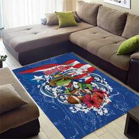 Puerto Rican Coquí Football Area Rug Here For The Benito Bowl