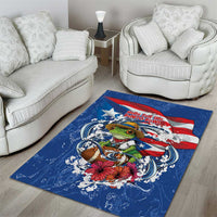 Puerto Rican Coquí Football Area Rug Here For The Benito Bowl