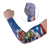 Puerto Rican Coquí Football Arm Sleeves Here For The Benito Bowl