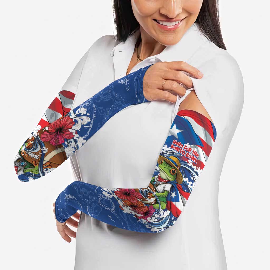 Puerto Rican Coquí Football Arm Sleeves Here For The Benito Bowl
