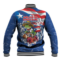 Puerto Rican Coquí Football Baseball Jacket Here For The Benito Bowl