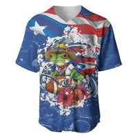 Puerto Rican Coquí Football Baseball Jersey Here For The Benito Bowl