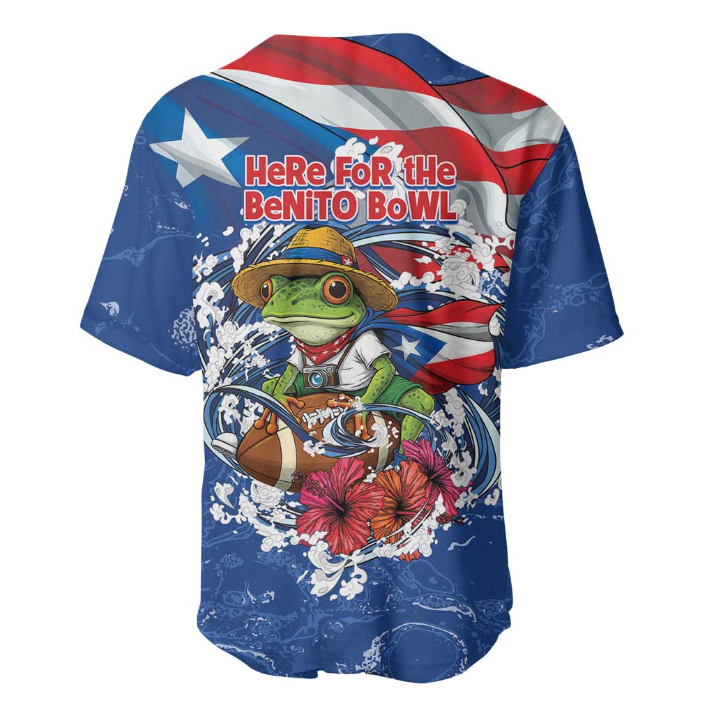 Puerto Rican Coquí Football Baseball Jersey Here For The Benito Bowl