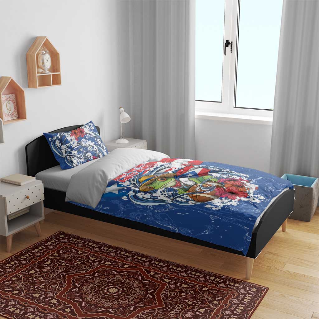 Puerto Rican Coquí Football Bedding Set Here For The Benito Bowl