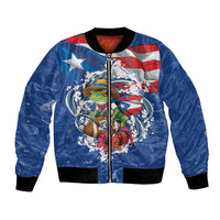 Puerto Rican Coquí Football Bomber Jacket Here For The Benito Bowl