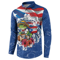 Puerto Rican Coquí Football Button Sweatshirt Here For The Benito Bowl