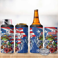 Puerto Rican Coquí Football 4 in 1 Can Cooler Tumbler Here For The Benito Bowl