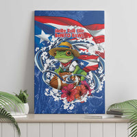 Puerto Rican Coquí Football Canvas Wall Art Here For The Benito Bowl