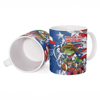 Puerto Rican Coquí Football Ceramic Mug Here For The Benito Bowl