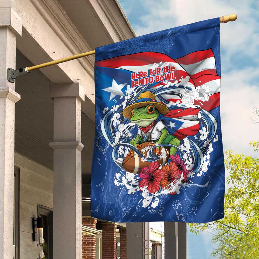 Puerto Rican Coquí Football Garden Flag Here For The Benito Bowl