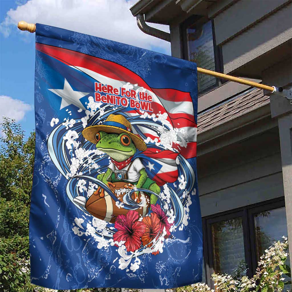 Puerto Rican Coquí Football Garden Flag Here For The Benito Bowl
