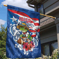Puerto Rican Coquí Football Garden Flag Here For The Benito Bowl
