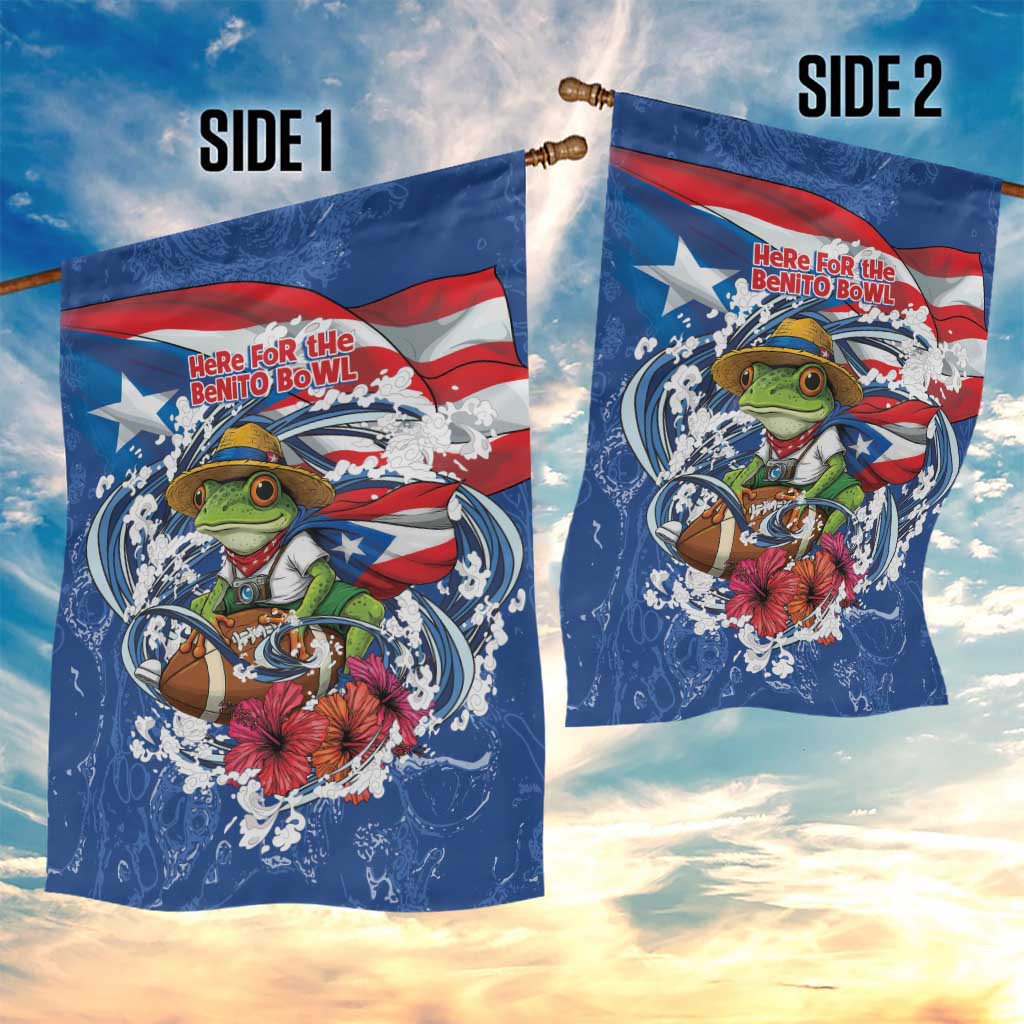 Puerto Rican Coquí Football Garden Flag Here For The Benito Bowl