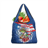 Puerto Rican Coquí Football Grocery Bag Here For The Benito Bowl