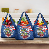 Puerto Rican Coquí Football Grocery Bag Here For The Benito Bowl