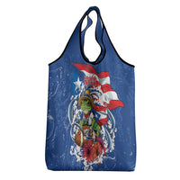 Puerto Rican Coquí Football Grocery Bag Here For The Benito Bowl
