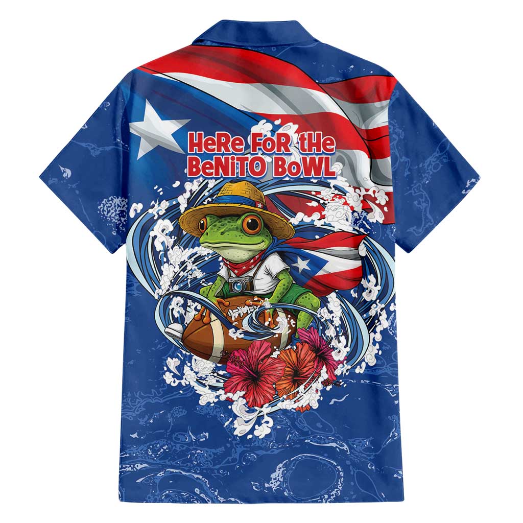 Puerto Rican Coquí Football Hawaiian Shirt Here For The Benito Bowl