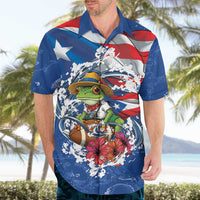 Puerto Rican Coquí Football Hawaiian Shirt Here For The Benito Bowl