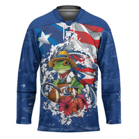 Puerto Rican Coquí Football Hockey Jersey Here For The Benito Bowl