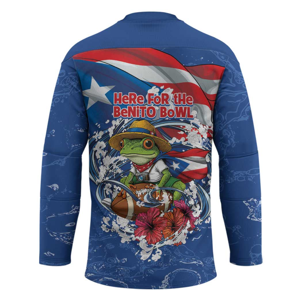 Puerto Rican Coquí Football Hockey Jersey Here For The Benito Bowl