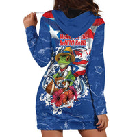 Puerto Rican Coquí Football Hoodie Dress Here For The Benito Bowl