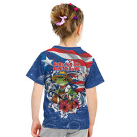 Puerto Rican Coquí Football Kid T Shirt Here For The Benito Bowl