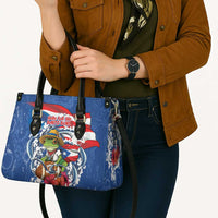 Puerto Rican Coquí Football Leather Bag Here For The Benito Bowl